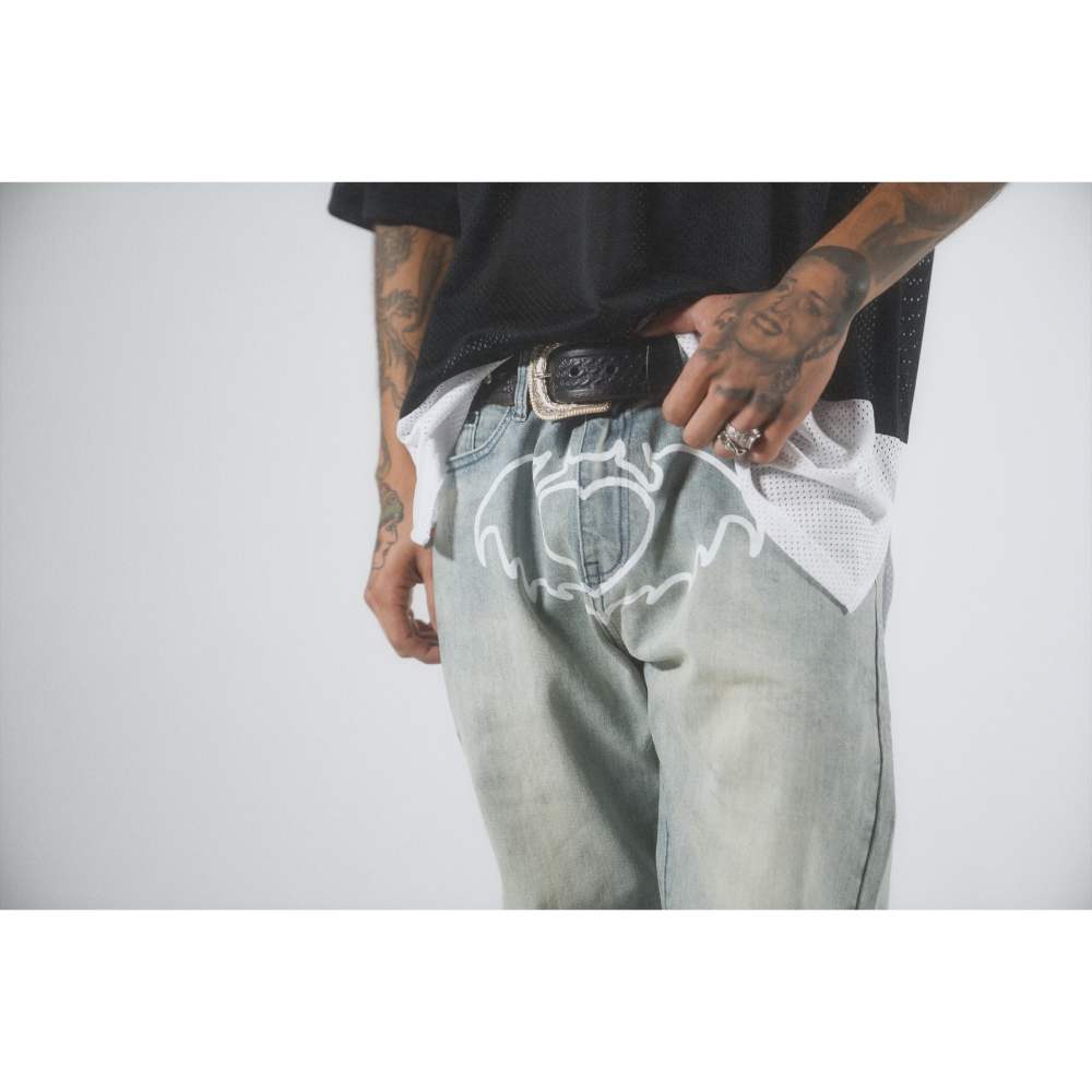 Bat Logo Jeans