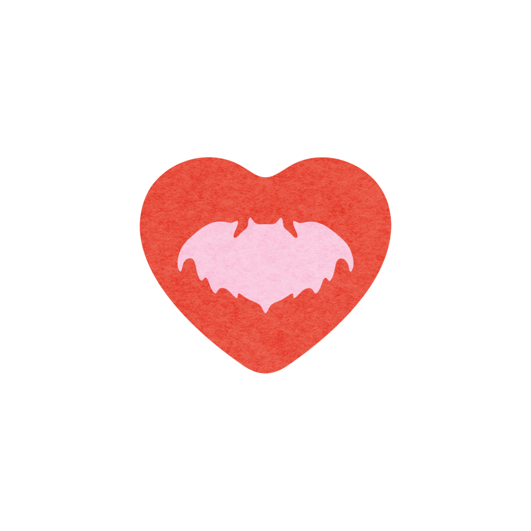 Heart Fuzzy Sticker - Limited Edition - Accessory