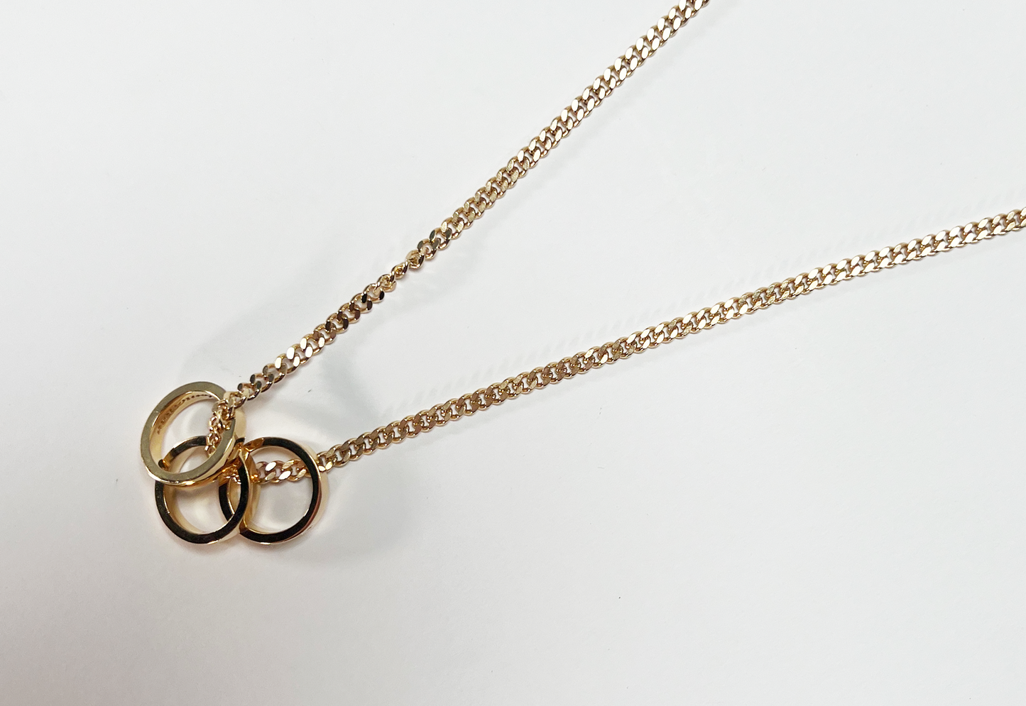 3 Rings Necklace (Gold)
