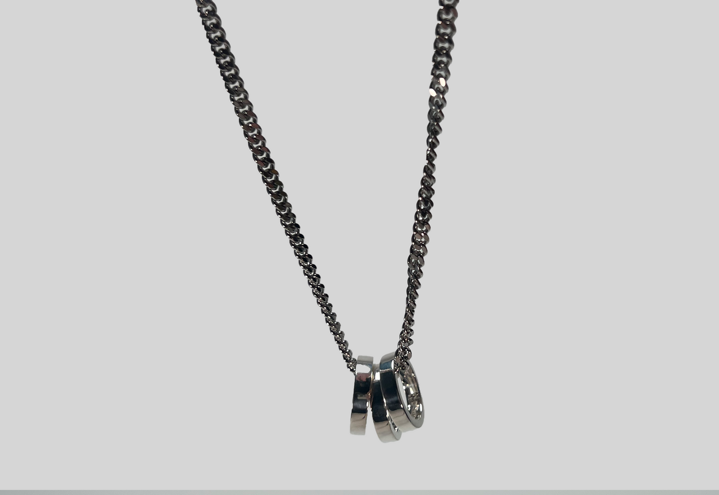 3 Rings Necklace (Silver)