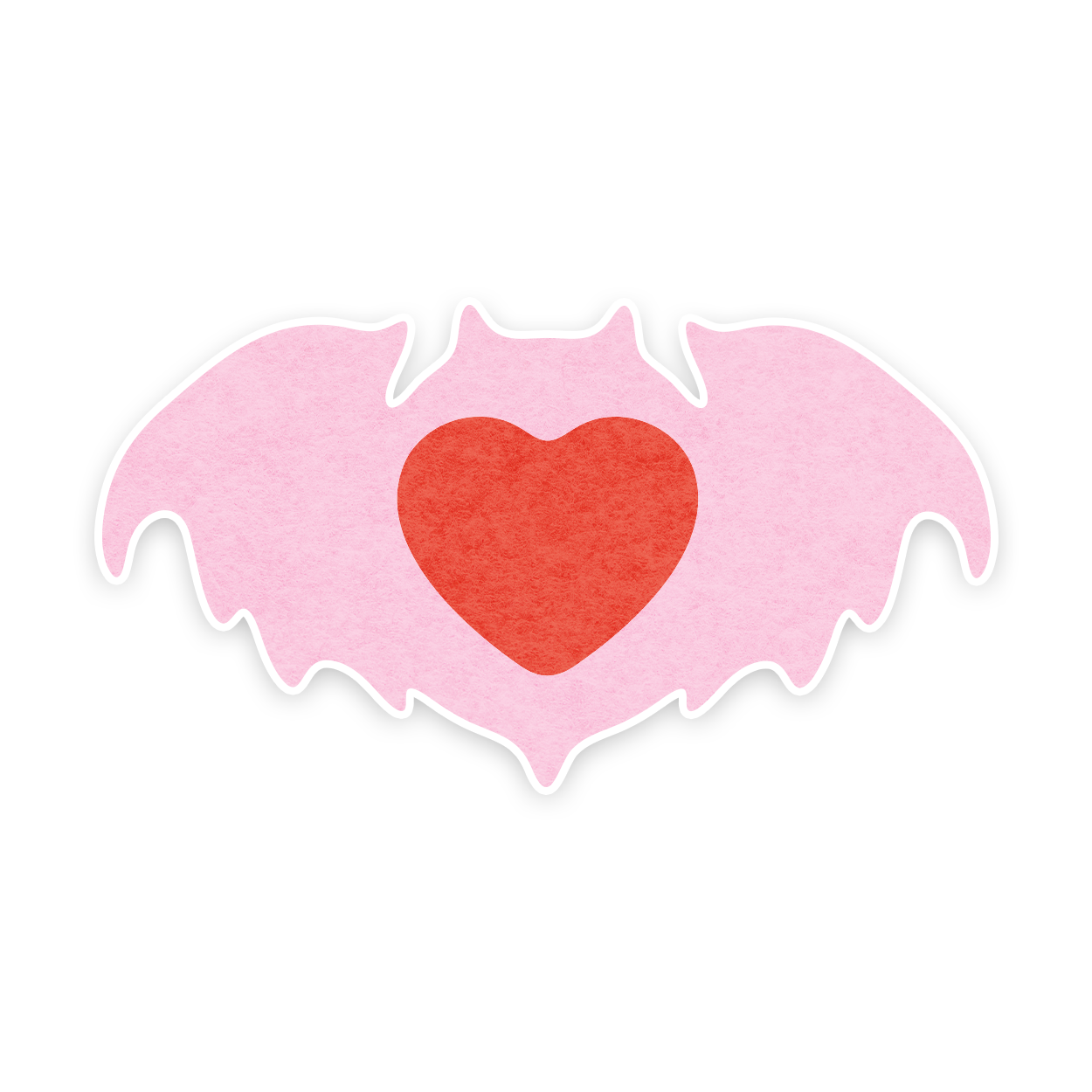 Bat Logo Fuzzy Sticker - Limited Edition - Accessory