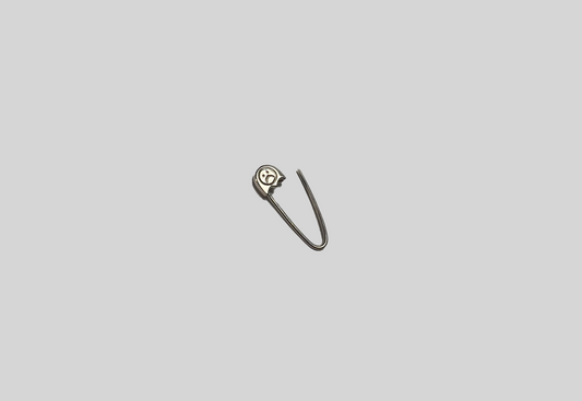 Safety Pin Earrings (Silver)