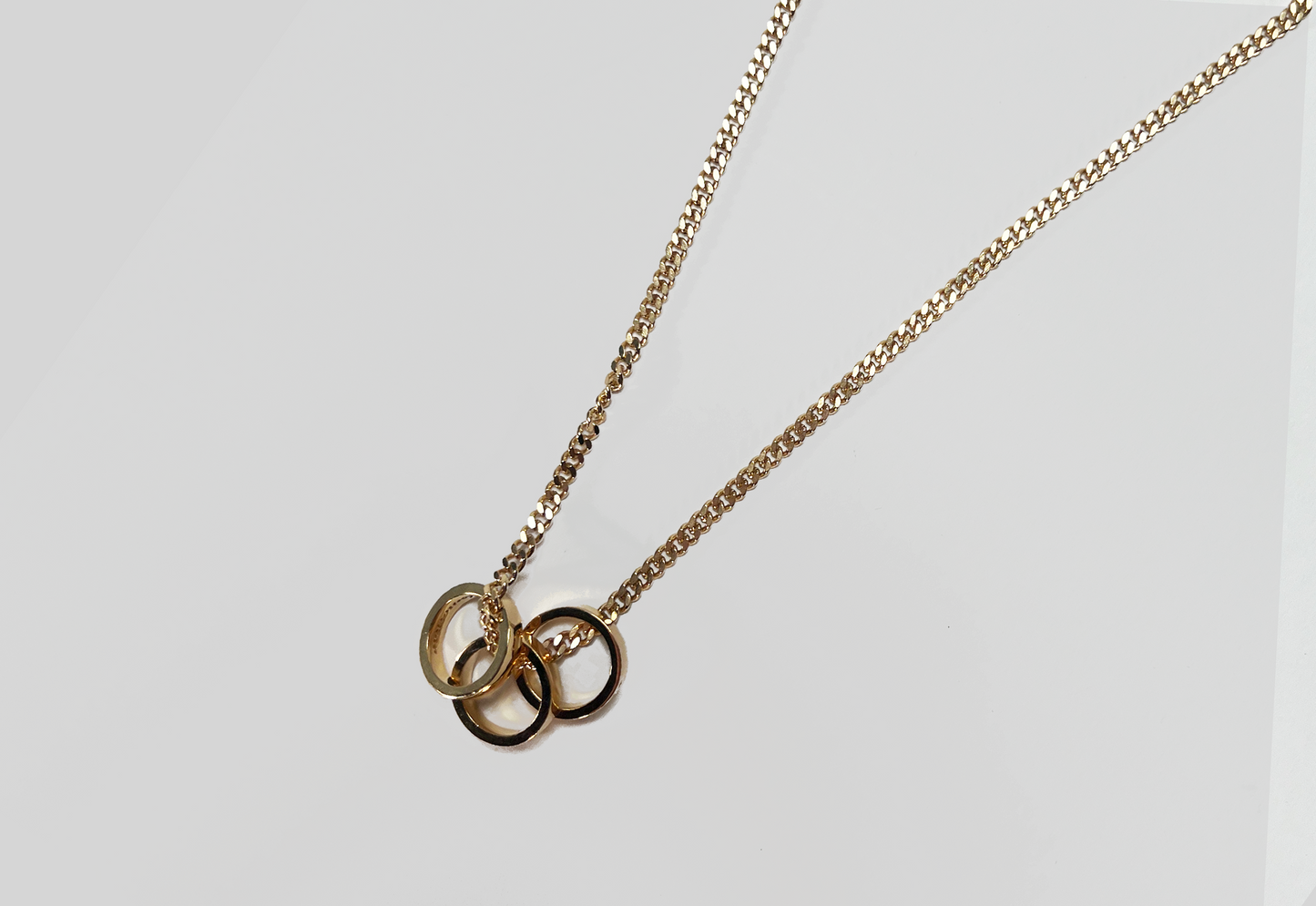 3 Rings Necklace (Gold)