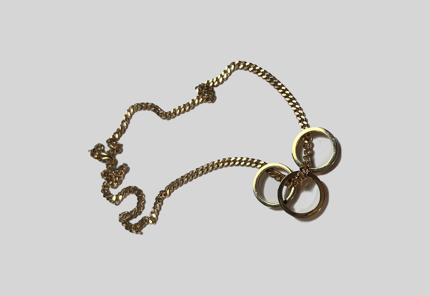 3 Rings Necklace (Gold)