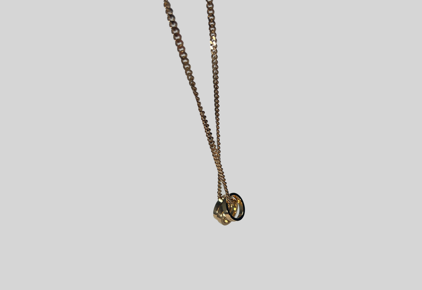 3 Rings Necklace (Gold)