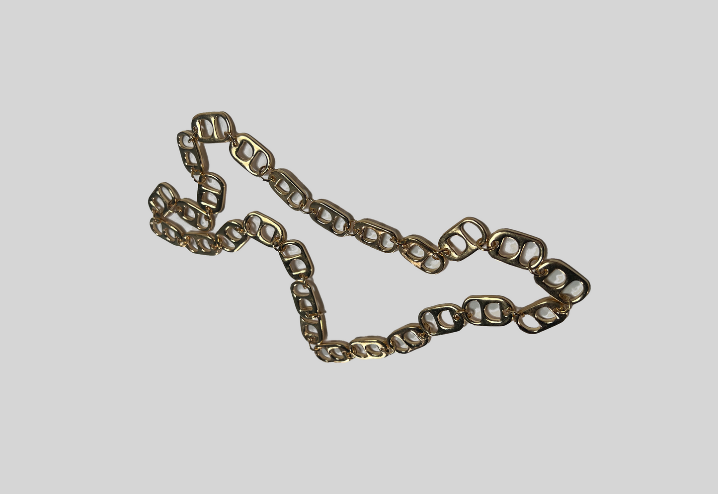 Pop Tab Chain Necklace (Gold)
