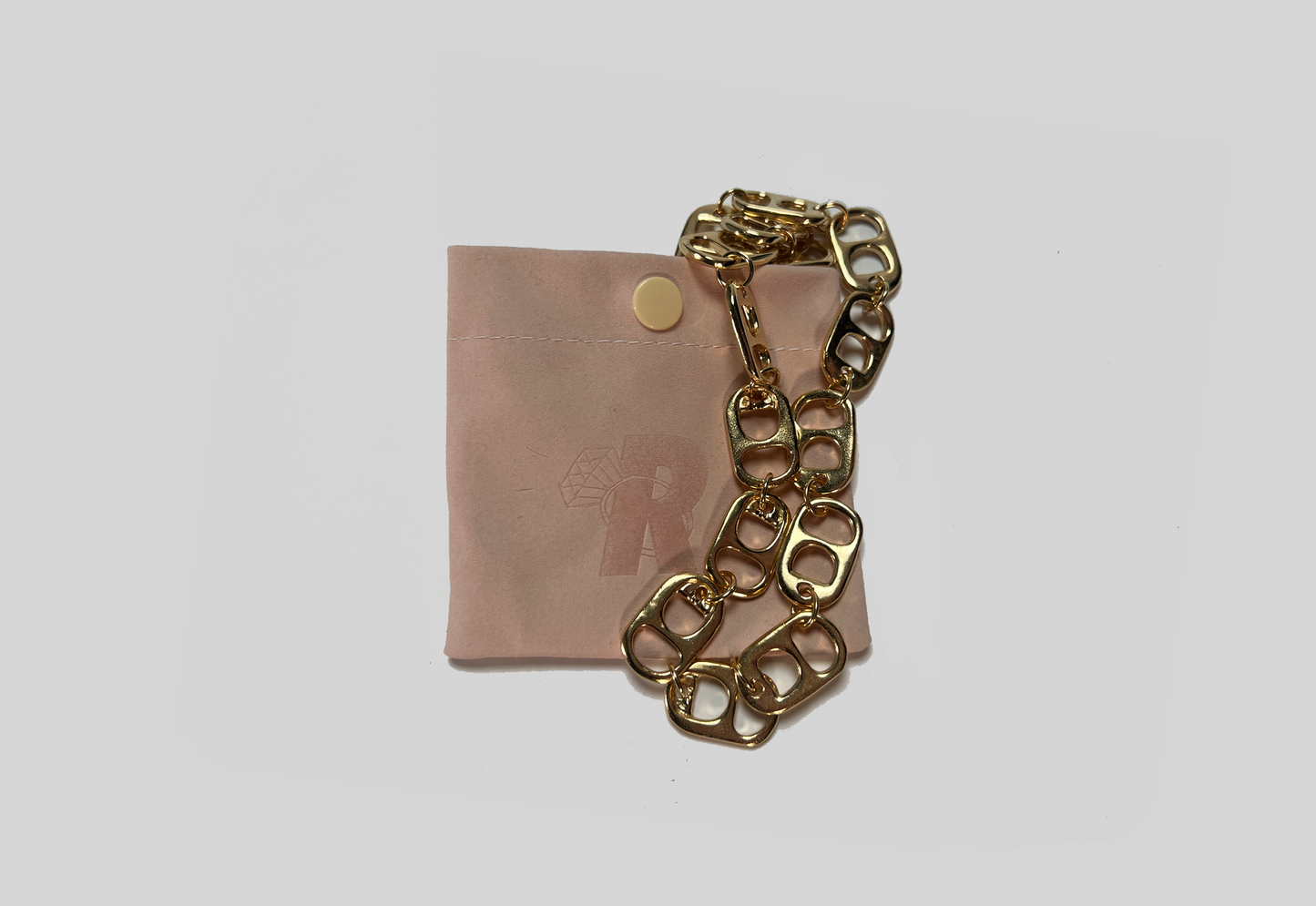 Pop Tab Chain Necklace (Gold)