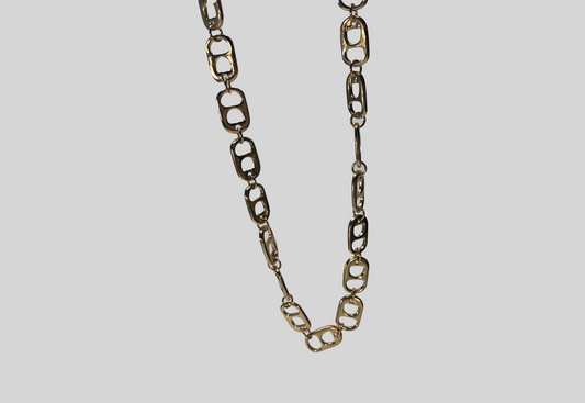Pop Tab Chain Necklace (Gold)
