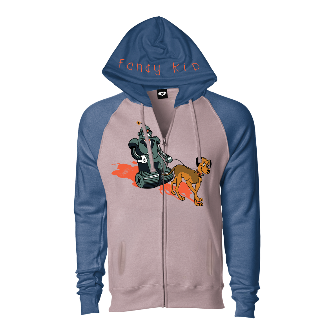 Fancy Kid Robot Zip Hoodie