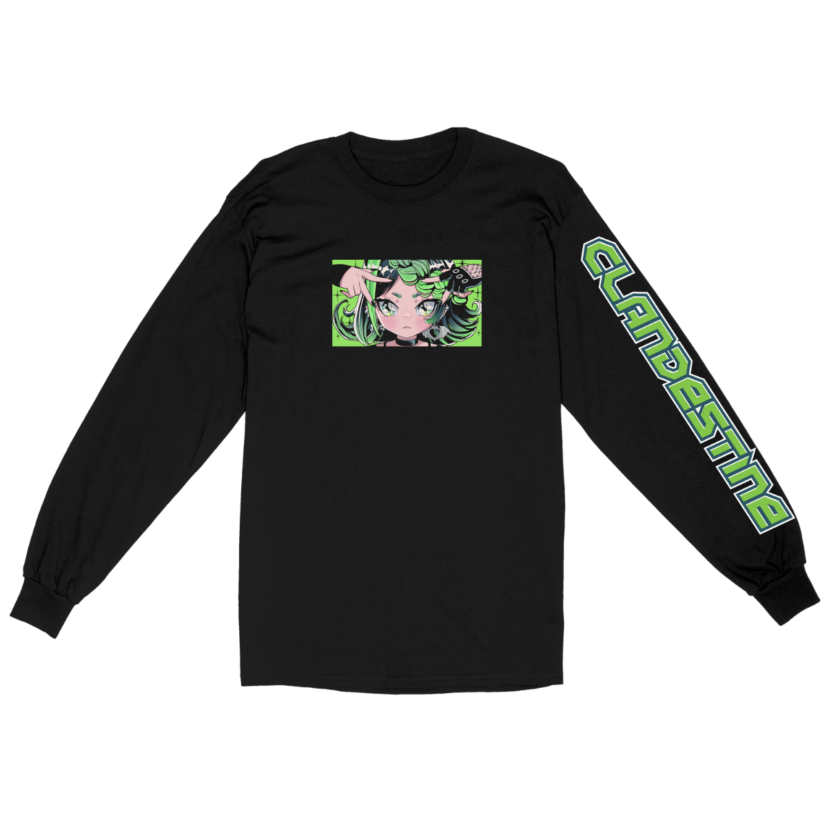 Green Anime Long Sleeve