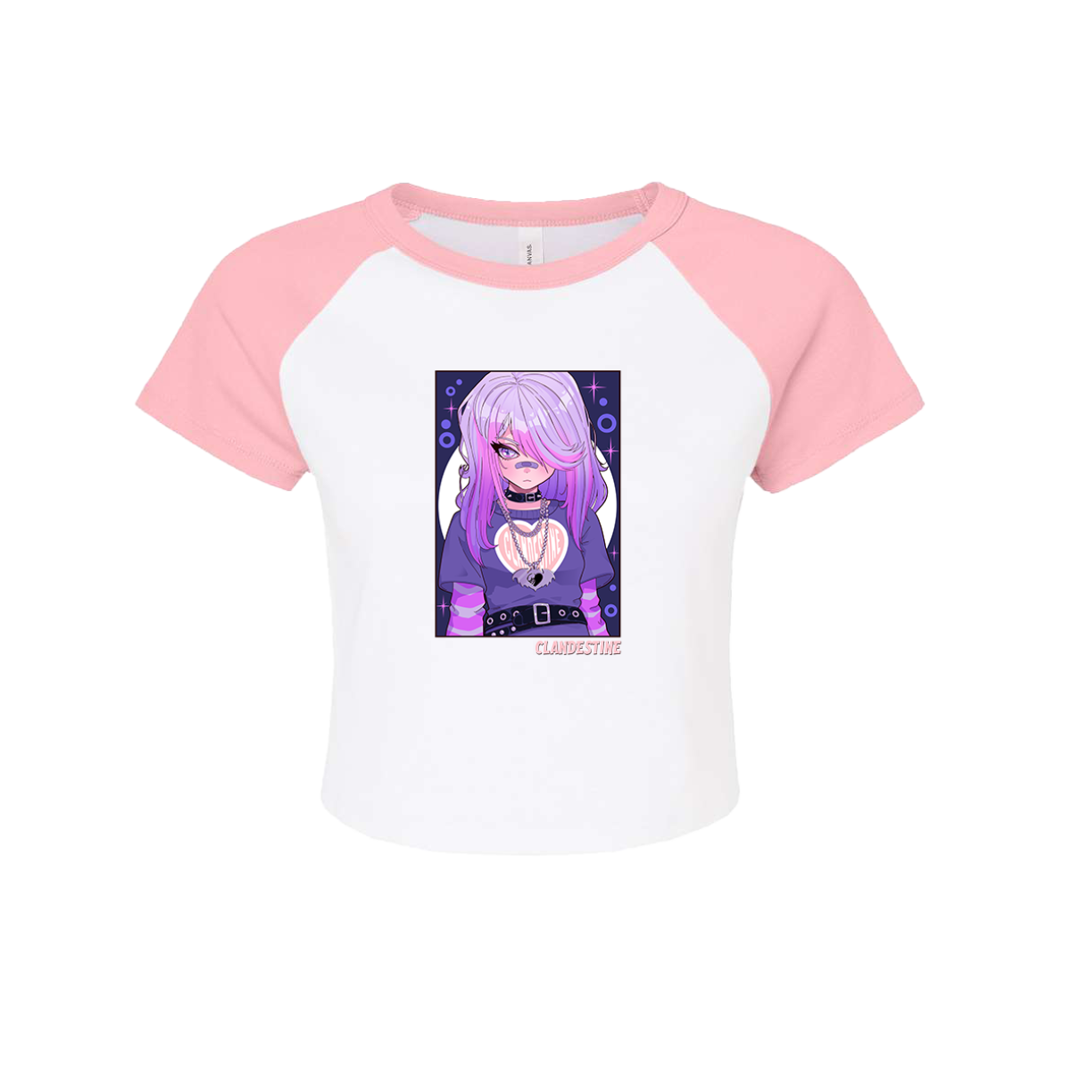 Pink Anime Crop Top