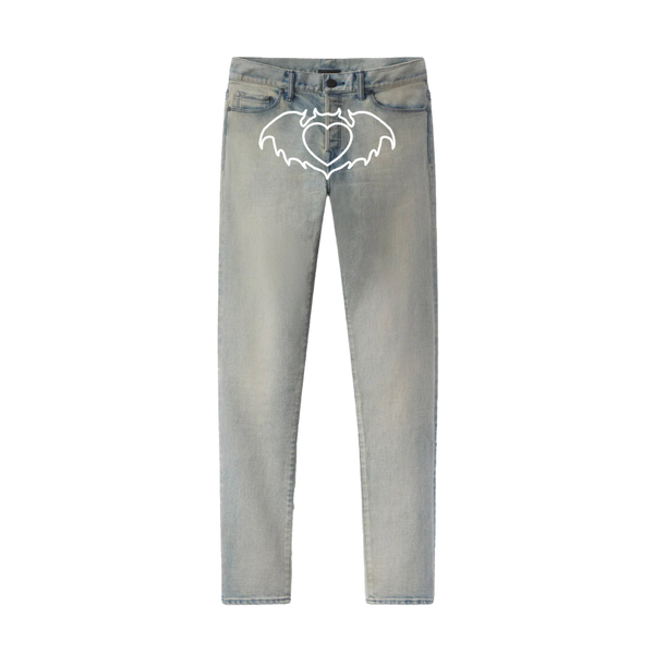 BUDSPOOL 麻LOGO DENIM PANTS new_tokyo_dad_jeans_washed_dar
