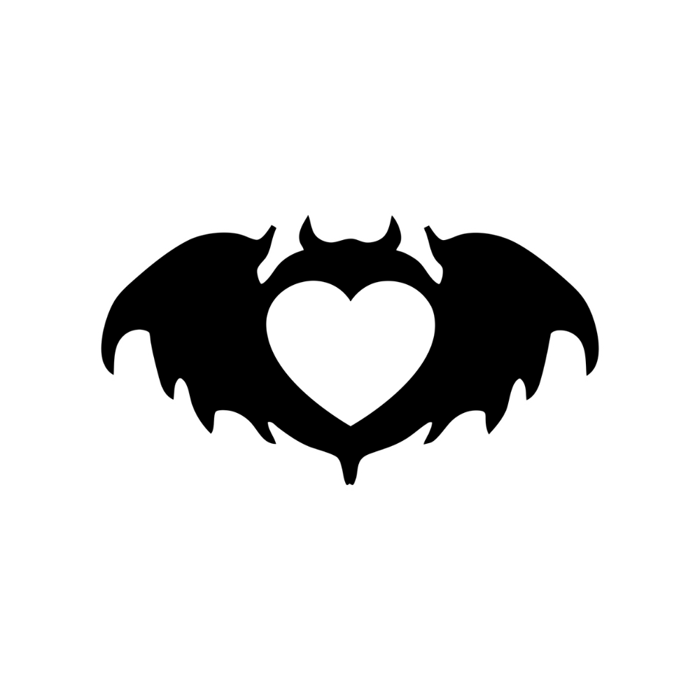 Cut Out Bat Logo Sticker