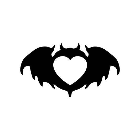 Cut Out Bat Logo Sticker