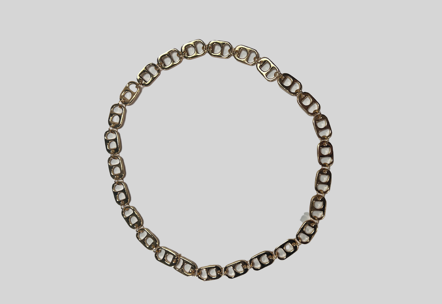Pop Tab Chain Necklace (Gold)