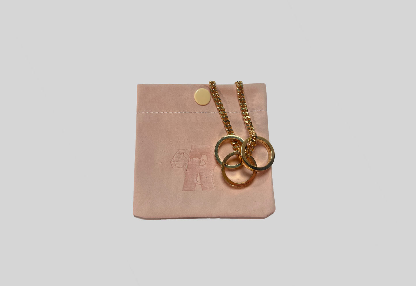 3 Rings Necklace (Gold)