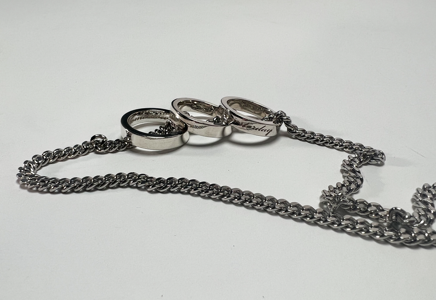 3 Rings Necklace (Silver)